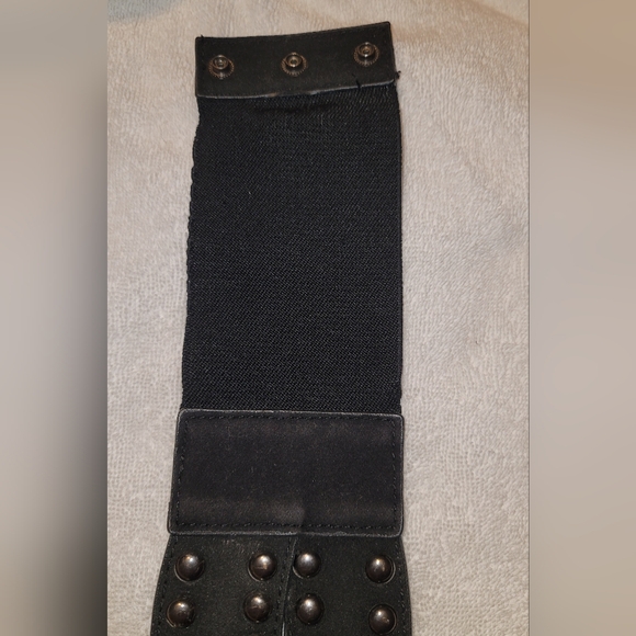 Black waist snap belt - Picture 5 of 6